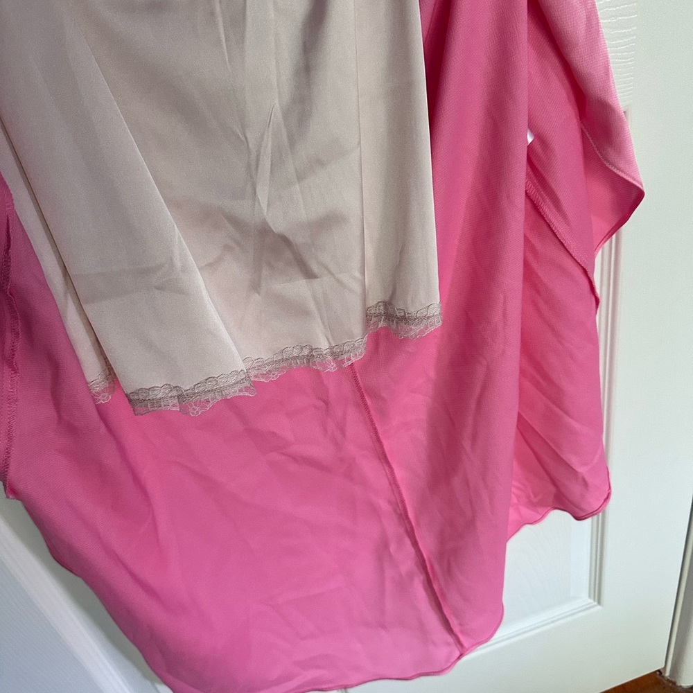 ASOS Pink Asymmetrical Ruched Gown - Picture 4 of 4